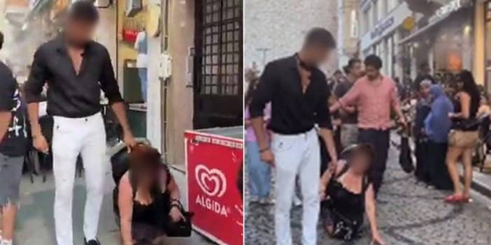 Tasma taktığı kadını sokakta dolaştırmıştı: 2 kişi tutuklandı