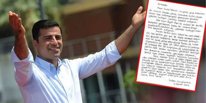 Demirtaş'ın Bahçeli ve Özel'e teşekkür mektubunda dikkat çeken sözler: Ancak şunu herkes bilmeli