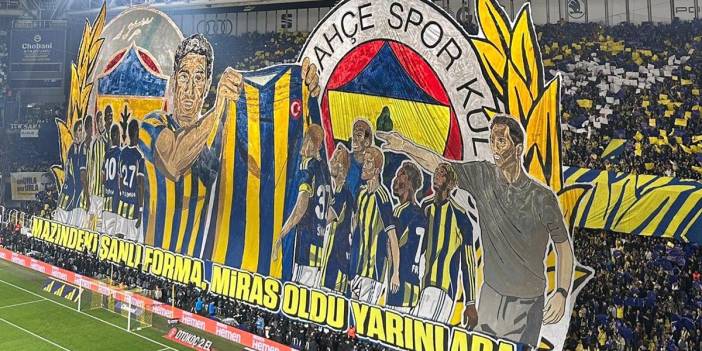Fenerbahçe- Galatasaray derbisinde Lefter koreografisi