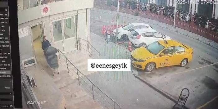 Büyükçekmece Adliyesi'ndeki büyük soygunun görüntüleri! Kilolarca altını böyle taşımış