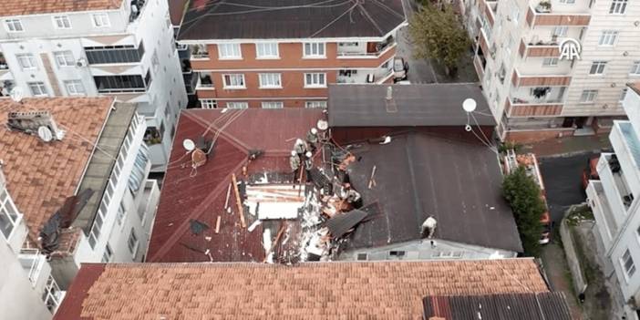 İstanbul fırtına altında! Çatılar uçtu, ağaçlar devirdi, dalgalar metrelerce yükseldi, minare yıkıldı