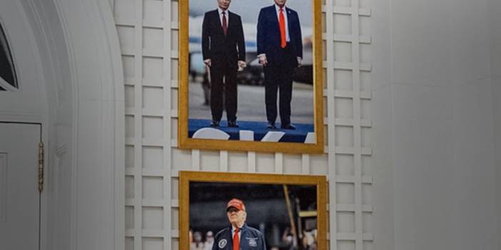 Beyaz Saray duvarında Putin ayarı: Trump, aile fotoğrafının üstüne astırdı