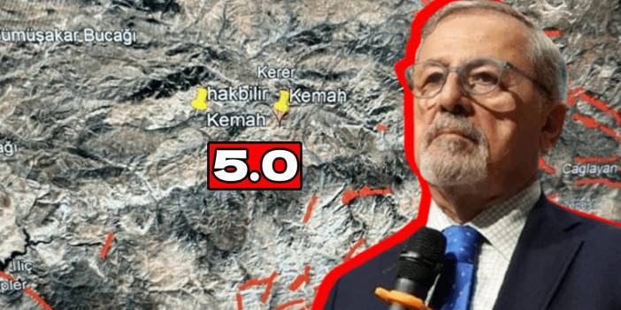 Naci Görür'den Erzincan depremi açıklaması: Kritik bir nokta