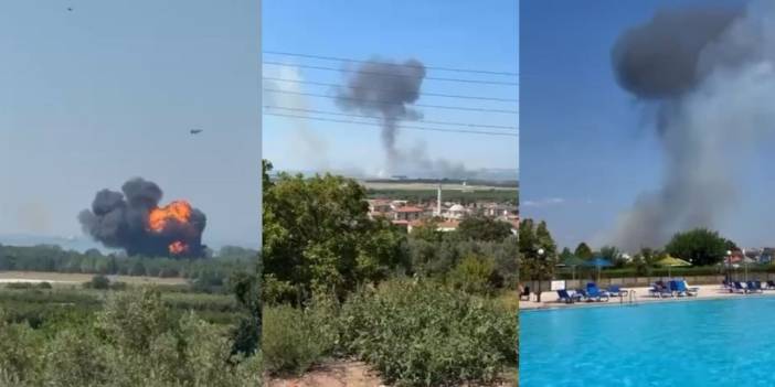 Yalova'da askeri eğitim uçağı düştü
