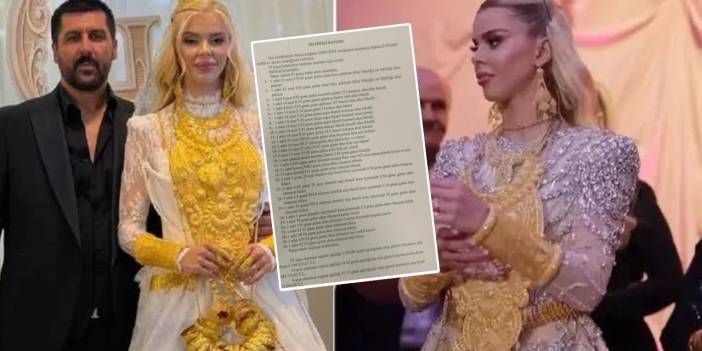Vanlı Kara Haydar’ın düğünündeki takıların listesi ortaya çıktı: 97 parçanın sadece 19’u altın çıktı