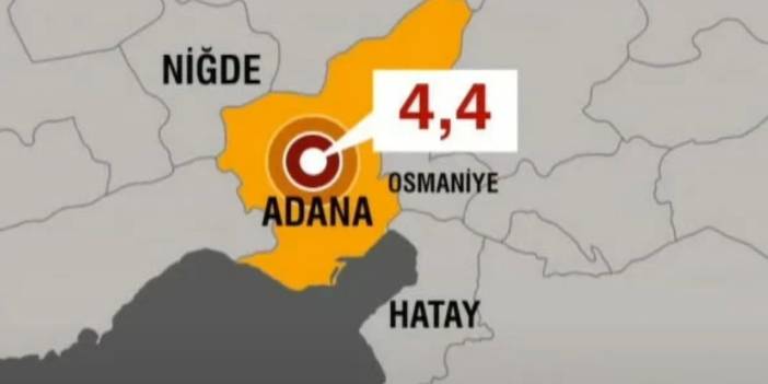 Adana'da bir deprem daha! Büyüklüğü açıklandı