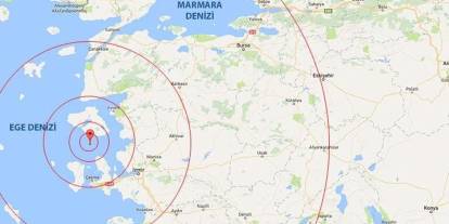 Ege diken üstünde: İki dakika arayla 4,7 ve 4,8 büyüklüğünde deprem