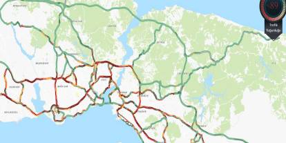 İstanbul'da trafik yüzde 89'a çıktı