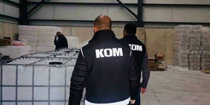 Kocaeli'de 12 ton sahte alkol ele geçirildi