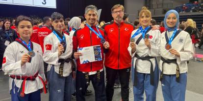 Gaziemir’in taekwondocuları Avrupa’yı fethetti