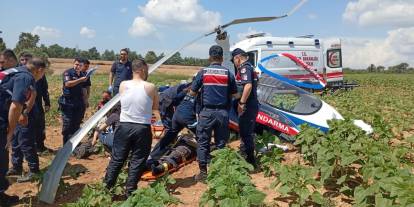 Jandarmaya ait cayrokopter düştü: 2 personel yaralandı