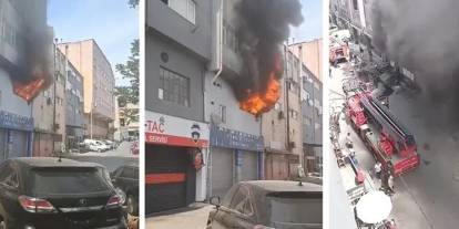 Kağıthane'de işyerinde yangın! 1 ölü, 3 yaralı