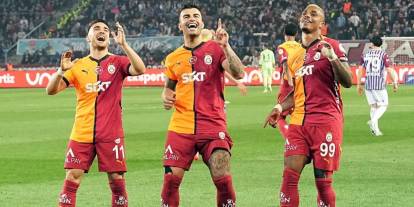 Galatasaray'dan bir galibiyet daha! Trabzonspor'u kendi evinde mağlup etti