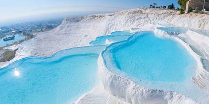 Pamukkale’de sezon öncesi başlayan tadilat tepki topladı
