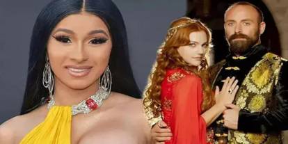 Dünyaca ünlü rapçi Cardi B'den Hürrem Sultan'lı mesaj