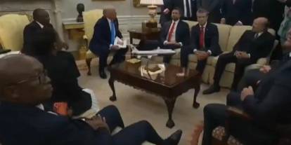 Katar uçağı  sorusuna Trump'tan sert çıkış: Gazeteciyi salondan koydu