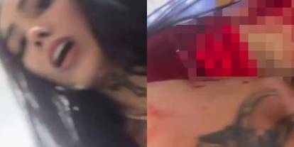 Fenomen kadın canlı yayında bıçaklandı