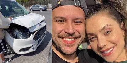 Fulya Zenginer trafik kazası yaptı