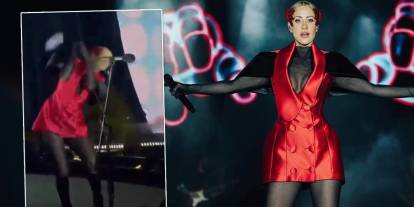 Derya Uluğ'a sahnede şişe fırlattılar! Murat Dalkılıç'a da aynı yerde şişe fırlatılmıştı