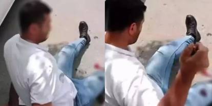Kadın kendisini rahasız eden adamı ayaklarından vurdu: O anları kayda alıp paylaştı