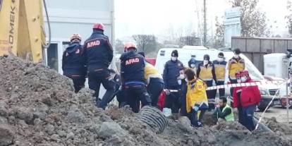 Kanalizasyon çalışmasında göçük: Bir işçi hayatını kaybetti