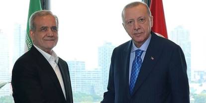 Erdoğan İran Cumhurbaşkanı Pezeşkiyan ile görüştü