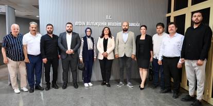 Aydın Gazeteciler Cemiyeti’nden Çerçioğlu’na teşekkür ziyareti