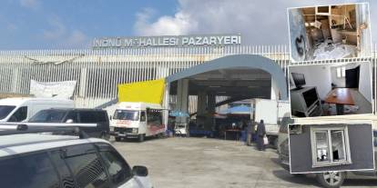 İnönü Pazaryeri’nde tahribat: Belediye ve emniyet ekipleri failleri arıyor