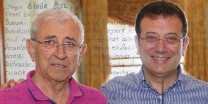 Ekrem İmamoğlu'ndan babası için mektup! Özgür Özel paylaştı