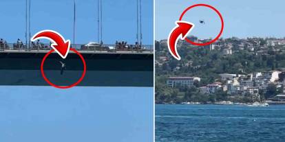 15 Temmuz Şehitler Köprüsü'nden dehşet anları! Bir kişi atlayarak intihar etti