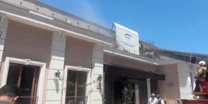 Üsküdar'da sosyal tesiste yangın paniği