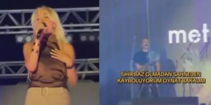 Eda Eryurt şarkı söylediği sırada sahneden düştü