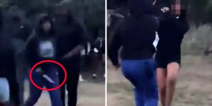 Parkta genç kıza ekmek bıçağı ile saldırdı