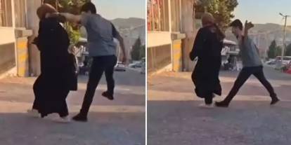 Şanlıurfa'da sokak ortasında kadına şiddet: O anlar kaydedildi