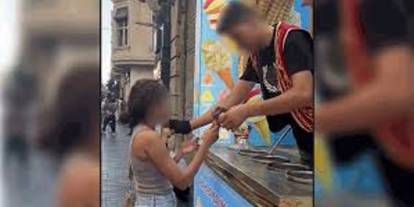 "Külah oyunu" bahanesiyle kadın turisti taciz etti