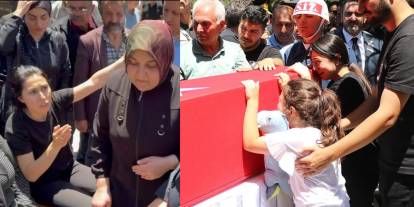 Şehit Ümit Üzüm'ün ablasından cenazede sitem: Burada AKP’li kimseyi istemiyorum