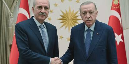 Erdoğan, TBMM Başkanı Kurtulmuş ile bir araya geldi