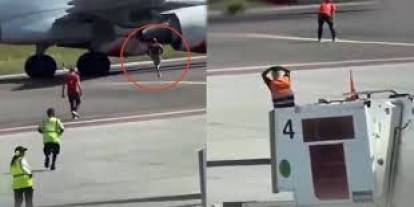 Havalimanında korkunç olay! Pilot anons etti: Dışarıya bakmayın