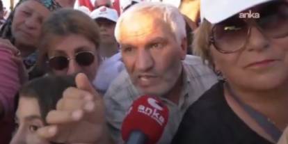 Malatya mitinginde konuşan bir vatandaş: Biz depremzede değiliz, devletzedeyiz