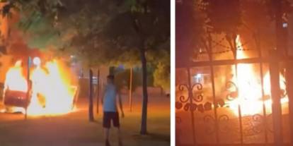 Diyarbakır’da dehşet anları: Önce aracını sonra kendini ateşe verdi