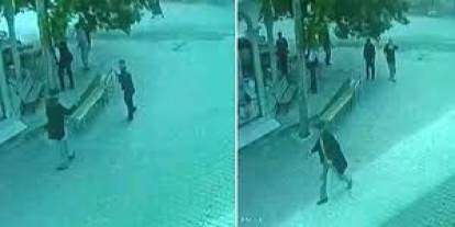 Bir elinde baston bir elinde silah köy meydanını bastı: 3 yaralı