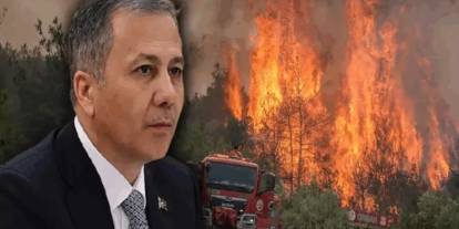Bakan Yerlikaya 13 ilde orman yangınlarının bilançosunu açıkladı