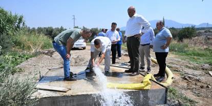 Manisa Büyükşehir’den Tiyenli Mahallesi’ne yeni içme suyu sondajı