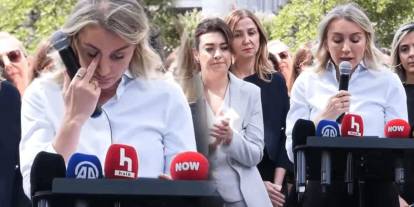 Dilek İmamoğlu mektubu okurken gözyaşlarını tutamadı