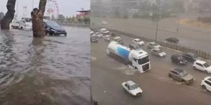 Denizli’de sağanak bir anda felakete dönüştü: Sokaklar göle döndü