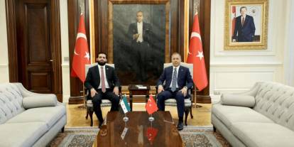 Ali Yerlikaya Suriye İçişleri Bakanı Hattab ile görüştü