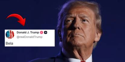 Trump'tan tek kelimelik paylaşım: "Bela"