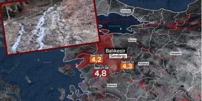 Balıkesir Sındırgı’da deprem sonrası ortaya çıktı! Bölgede ilk kez görüldü