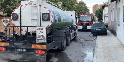 Çorum’da yangın paniği: 5 ev hasar gördü