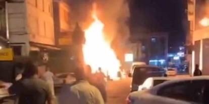 Hırdavat dükkanında yangın: 1 yaralı